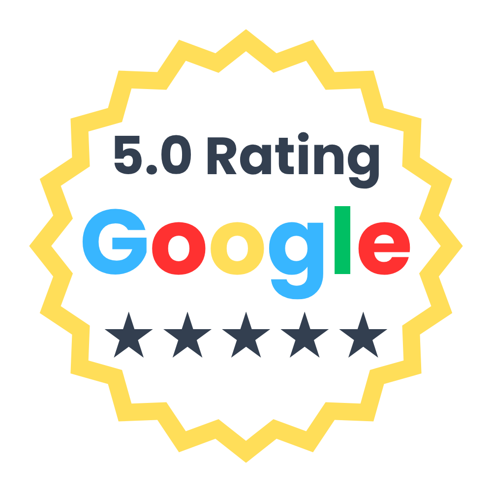 5.0 Google Rating Trust Badge