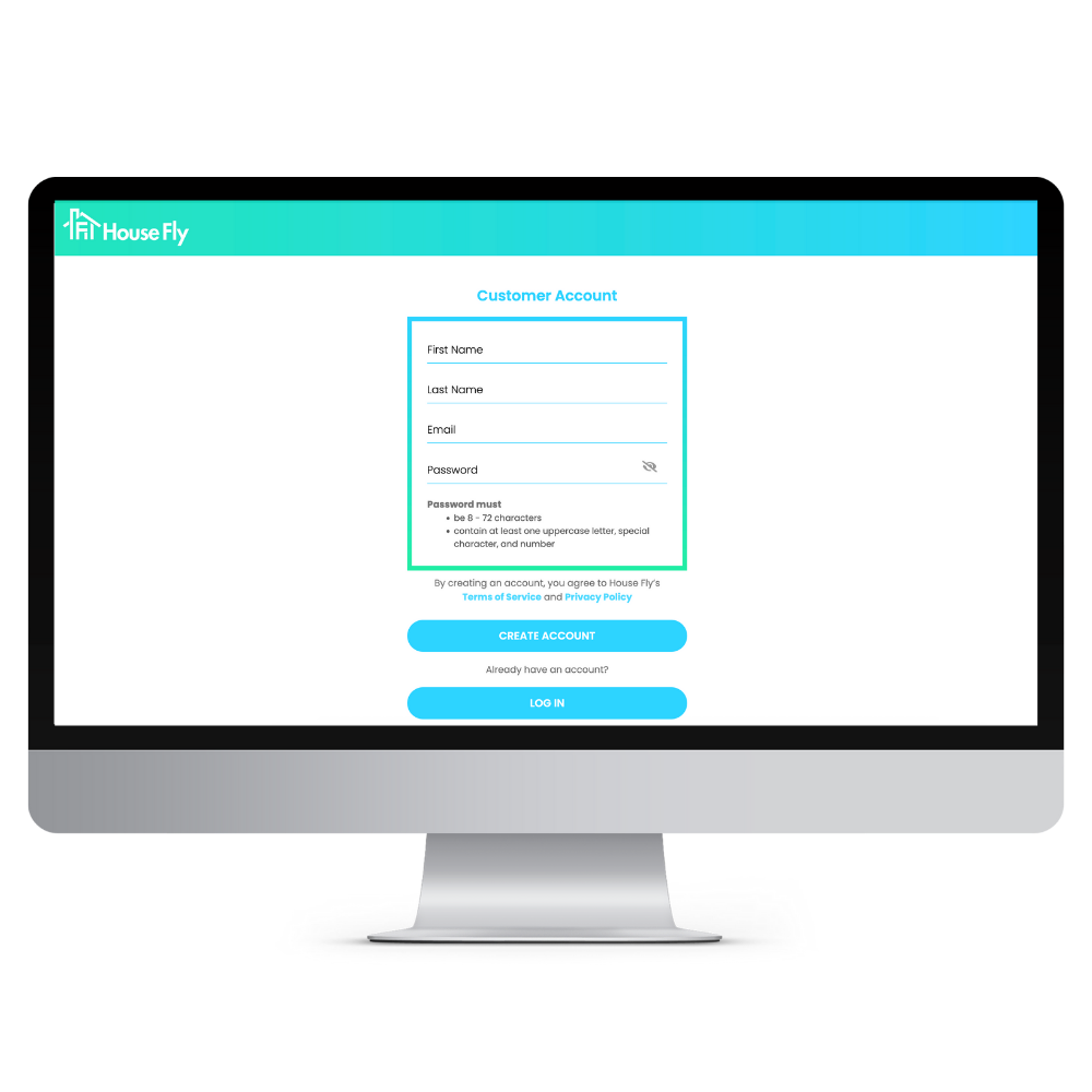 sign up for house fly to see upfront prices and instantly book local pros for home services